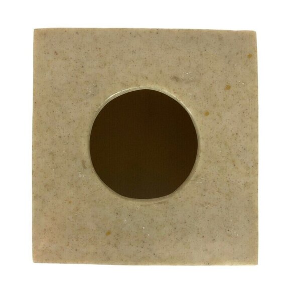 Veratex Really Stone Beige Square Tissue Box Cover Heavy Natural Bathroom Decor - Picture 4 of 6